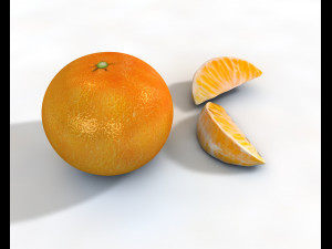 mandarin fruit 3D Model