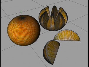 mandarin fruit Modello 3D