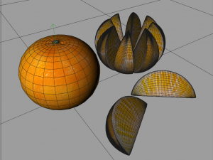 mandarin fruit Modello 3D