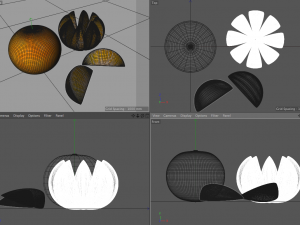 mandarin fruit Modello 3D