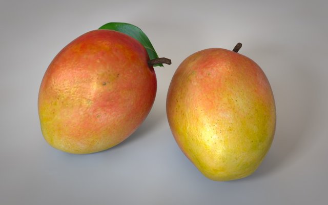 mango fruit 3Dモデル .c4d .max .obj .3ds .fbx .stl .blend
