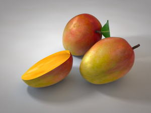 mango fruit Modello 3D