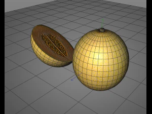 melon fruit 3D Model