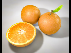 orange fruit 3D 模型