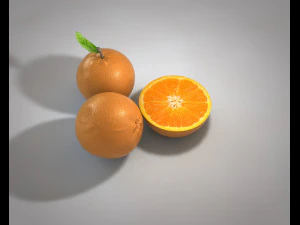 orange fruit 3D Model