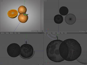 orange fruit 3D Модель
