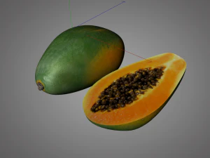 frutto della papaia Modello 3D