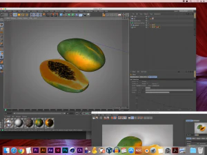 frutto della papaia Modello 3D