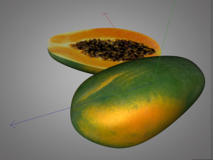 papaya fruit Modelo 3D