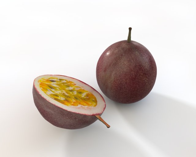 passion fruit Modello 3D .c4d .max .obj .3ds .fbx .stl .blend 