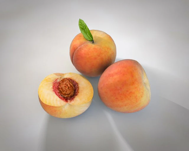 frutto di pesca Modello 3D .c4d .max .obj .3ds .fbx .stl .blend