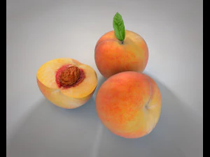 frutto di pesca Modello 3D