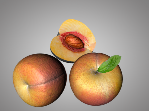 peach fruit 3D Model