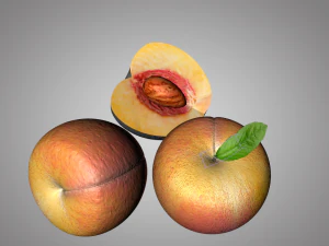 frutto di pesca Modello 3D