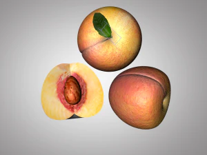 frutto di pesca Modello 3D