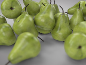 pear green fruit 3D Model