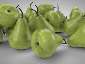 pear green fruit 3D Model