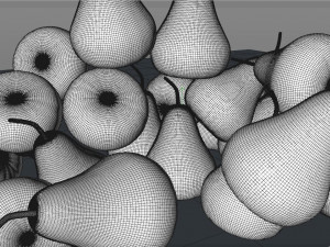 pear green fruit 3D Model