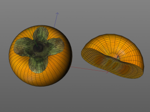 persimmon fruit Model 3D