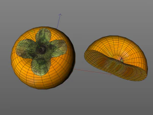 ख़ुरमा फल 3D मॉडल