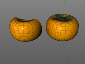 persimmon fruit Model 3D