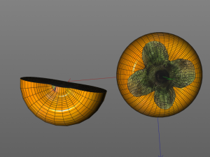 persimmon fruit Model 3D