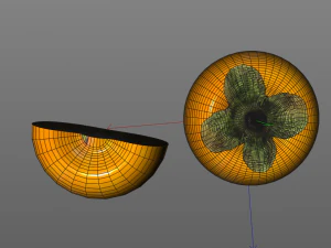 ख़ुरमा फल 3D मॉडल