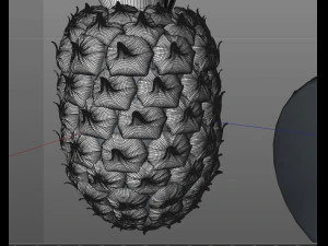 frutto di mela pino Modello 3D