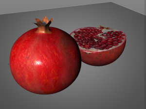 pomegranate fruit 3D Model