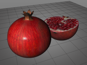 pomegranate fruit 3D Model
