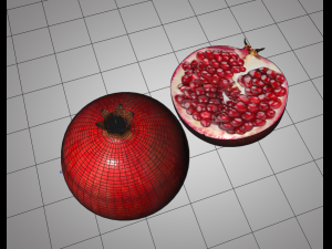 pomegranate fruit 3D Model