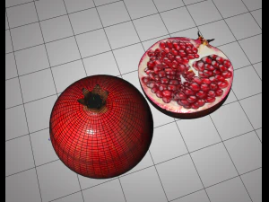 pomegranate fruit 3D Model