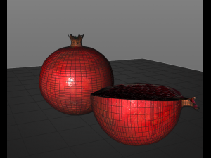 pomegranate fruit 3D Model