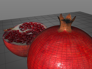 pomegranate fruit 3D Model