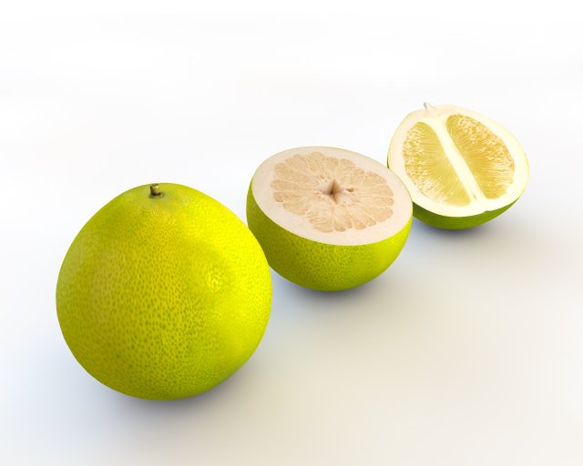 pomelo citric fruit Modello 3D .c4d .max .obj .3ds .fbx .stl .blend 