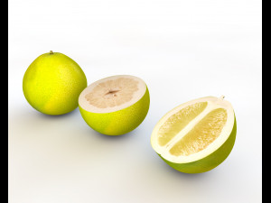 pomelo citric fruit Modello 3D