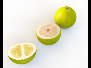pomelo citric fruit Modello 3D