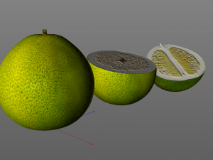 pomelo citric fruit Modello 3D