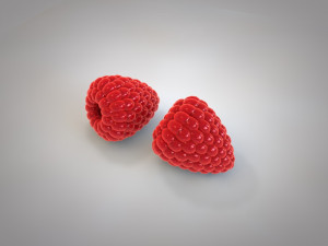 raspberry fruit Model 3D
