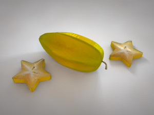 star fruit carambola 3D Model