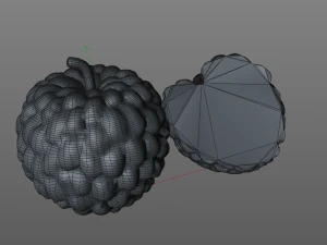 frutto dell'annona di mela zuccherata Modello 3D