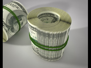 dollar role Modelo 3D