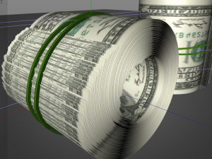 dollar role Modelo 3D