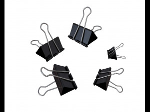 binder paper clip 3D 모델