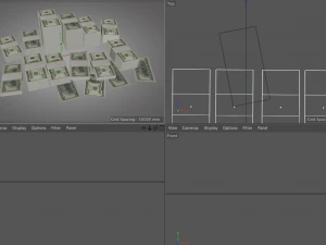 pile de dollars Modèle 3D