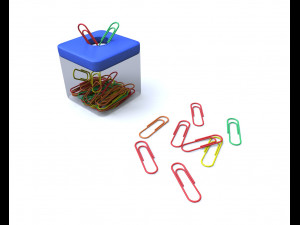 paper clip box 3D 模型