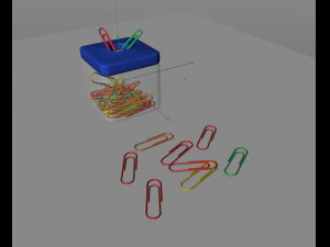 paper clip box 3D Model
