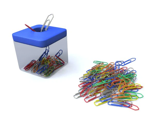 paper clip box v2 3D Model .c4d .max .obj .3ds .fbx .stl .blend