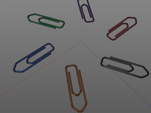 paper clips v2 3D Model