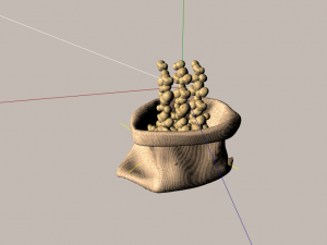 sack of potatoes 3D 모델